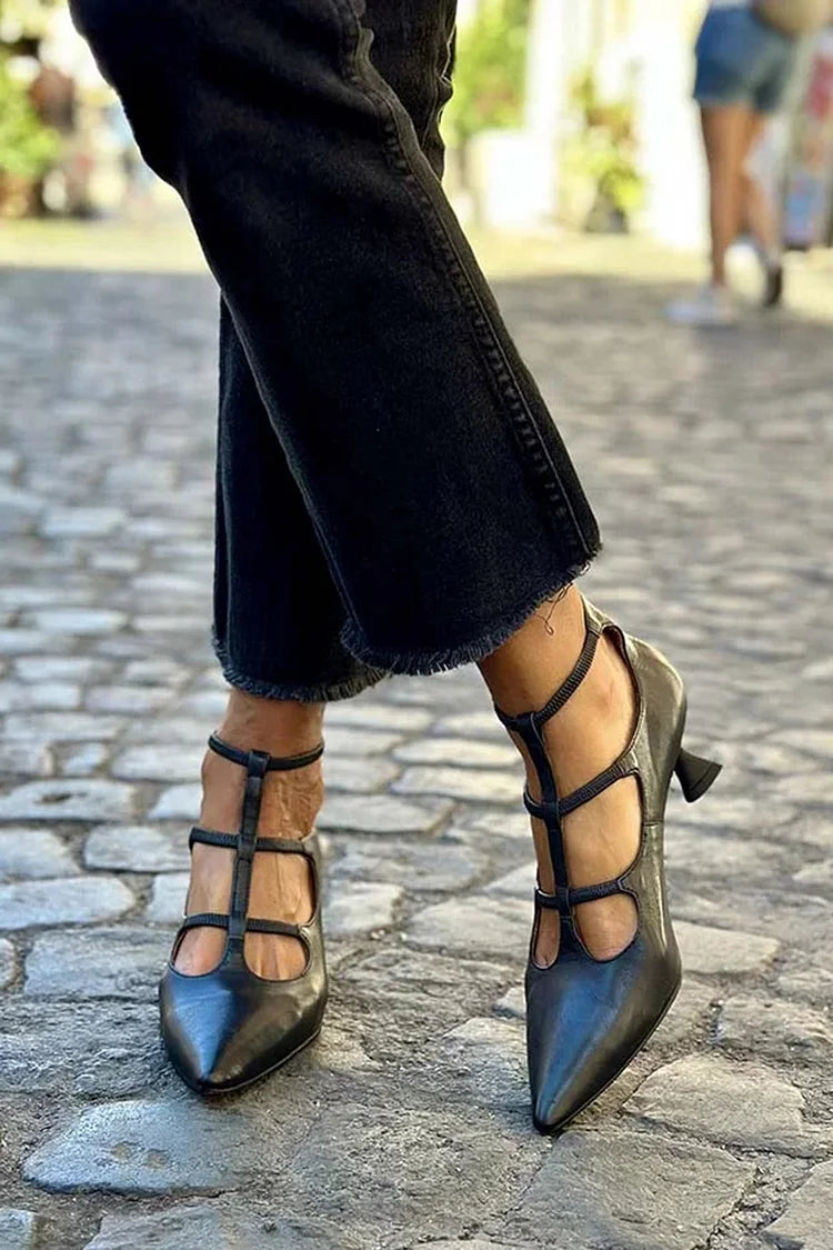 ELEGANCKIE SZPILKI Z PASKAMI
