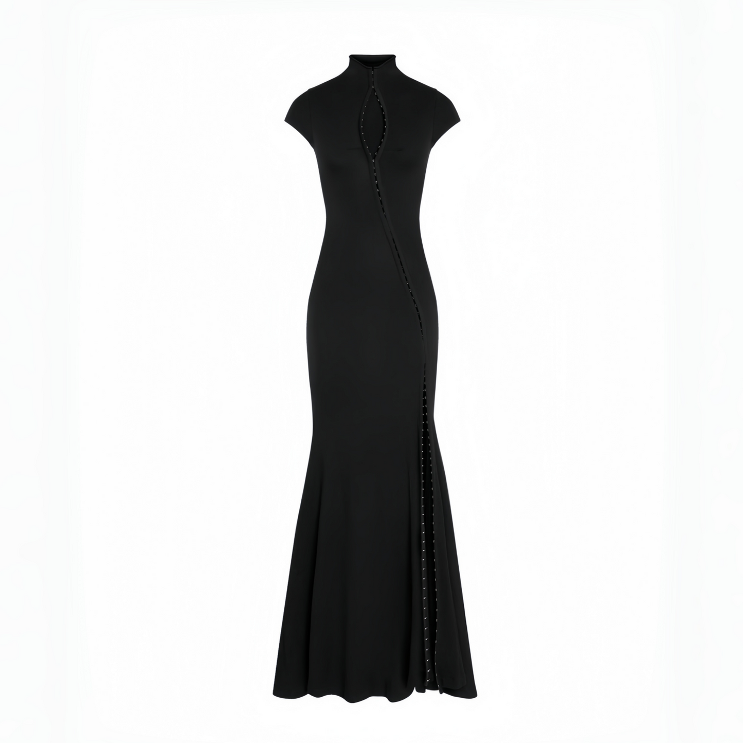 Andrea™ | Elegancka asymetryczna sukienka maxi z wycięciem keyhole