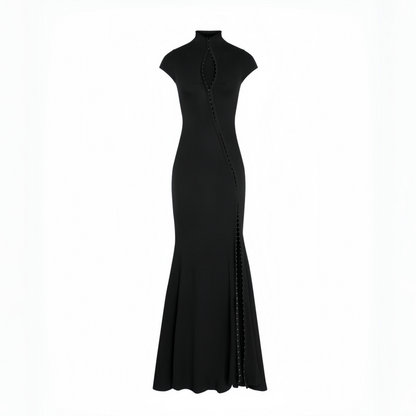 Andrea™ | Elegancka asymetryczna sukienka maxi z wycięciem keyhole