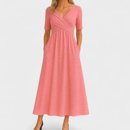 Lirena™ – Elegancka Sukienka Midi o Wysmuklającym Kroju