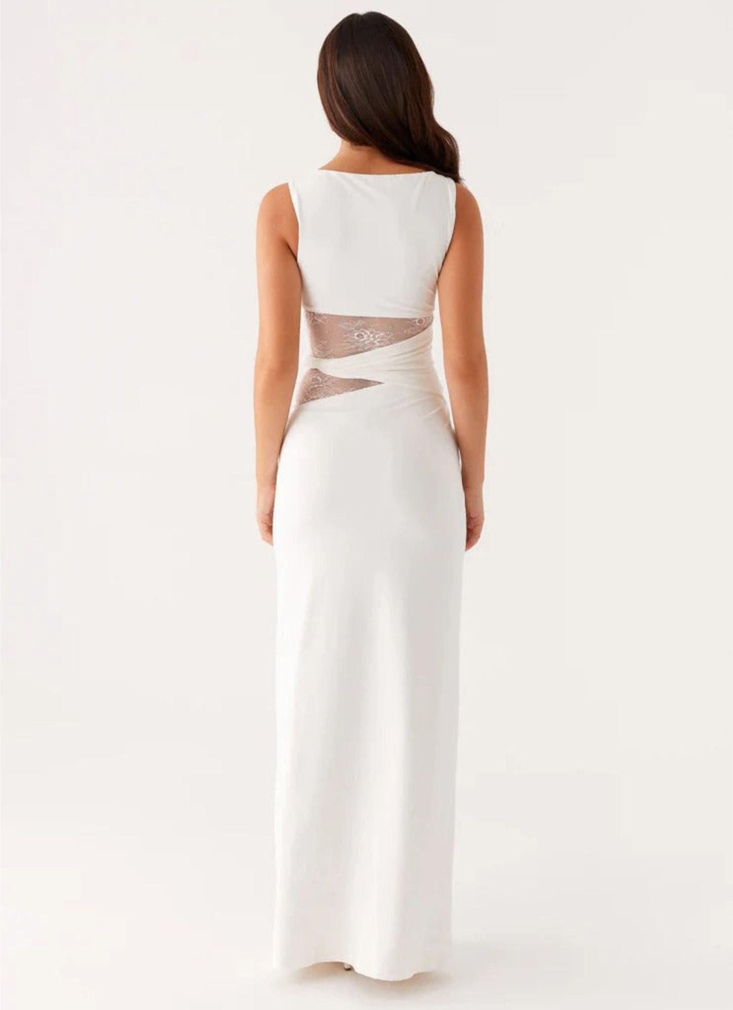 Jagna | Elegancka wieczorowa sukienka maxi z wycięciami