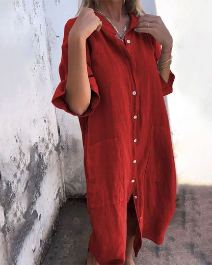 Patrycja | Sukienka Koszulowa Boho