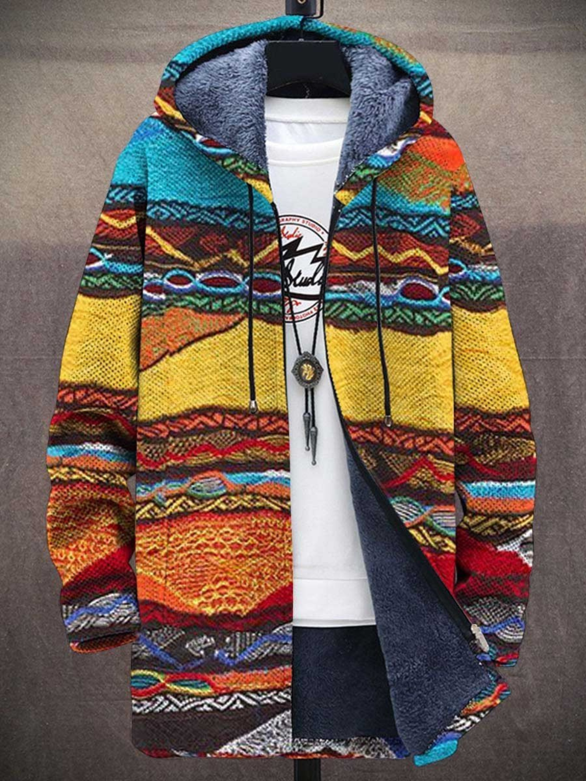 Modesta | Stylowy artystyczny kardigan dzianinowy