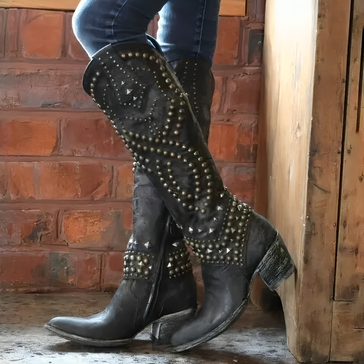 Bogdana | Klasyczne wygodne buty w stylu western