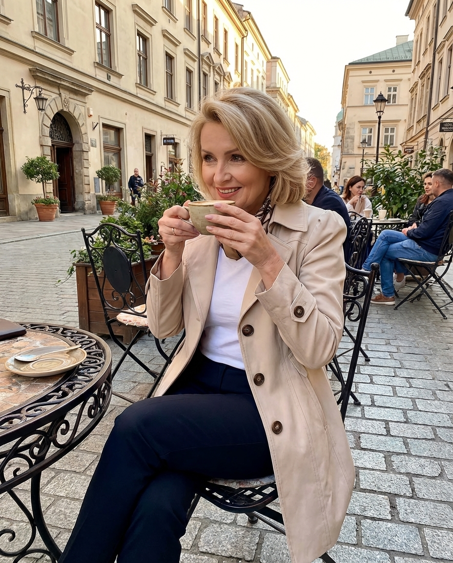 Caterina | Elegancki płaszcz vintage
