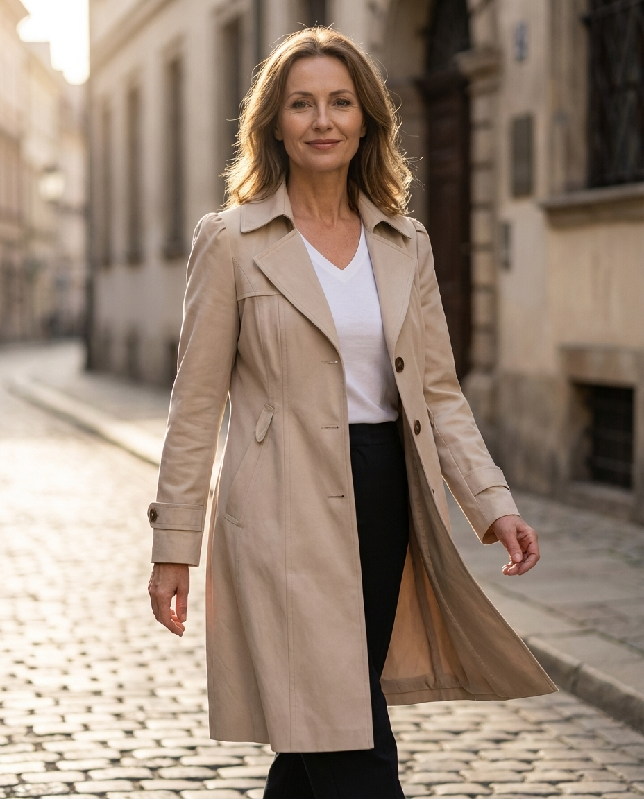 Caterina | Elegancki płaszcz vintage