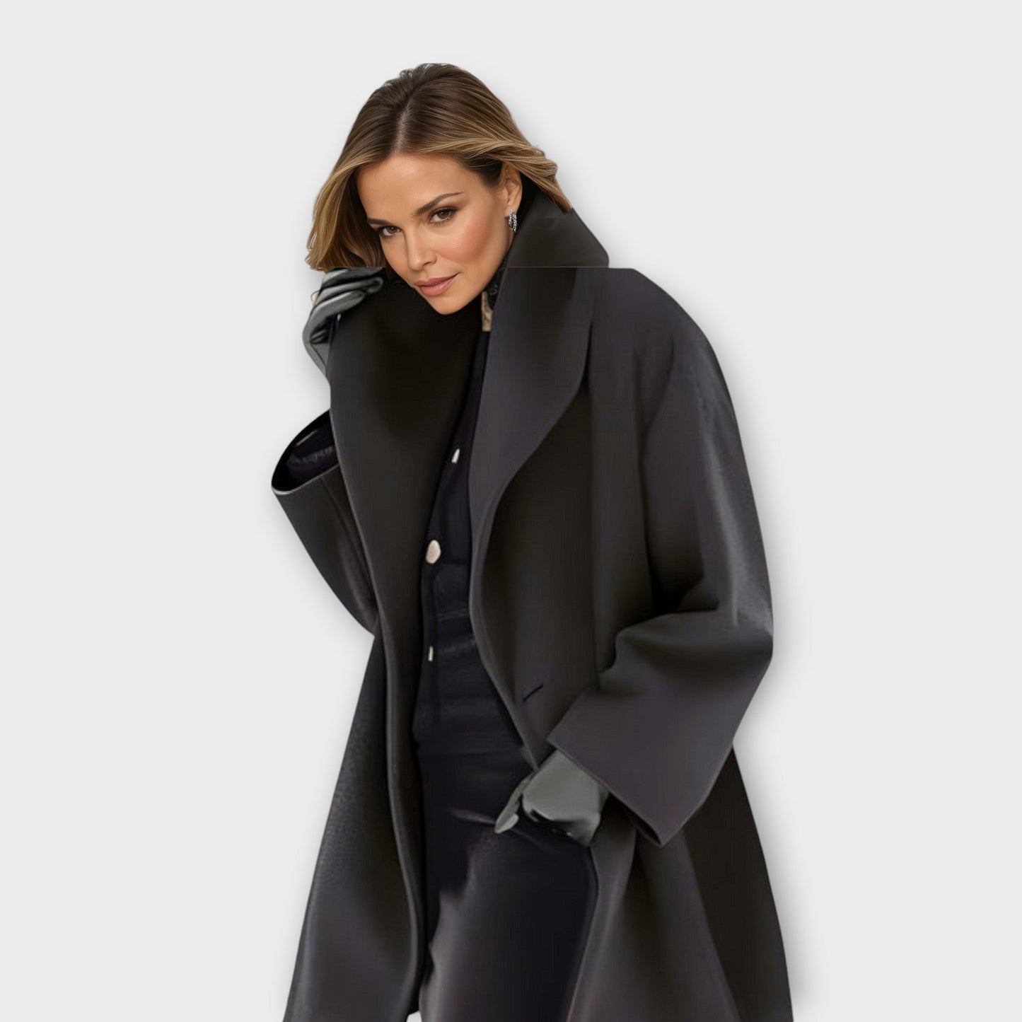Lucia™ | Stylowy płaszcz wełniany premium